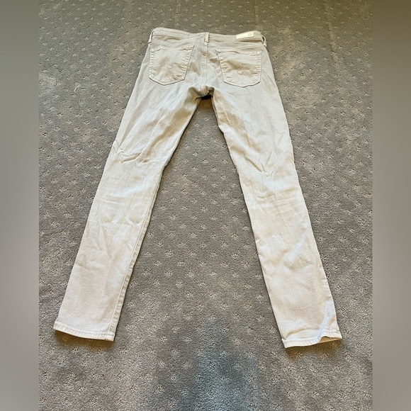 Adriano Goldschmied The Stevie Ankle Slim Fit Jeans Light Gray Color Size 26 - Picture 3 of 4